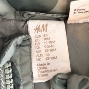 H&M Disney Pixar Light Gray Jacket